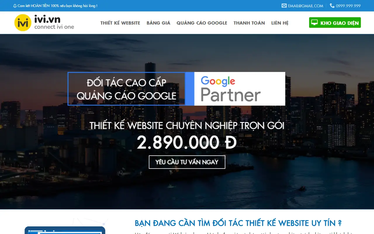 Mẫu website Thiết kế website – uy tín #2