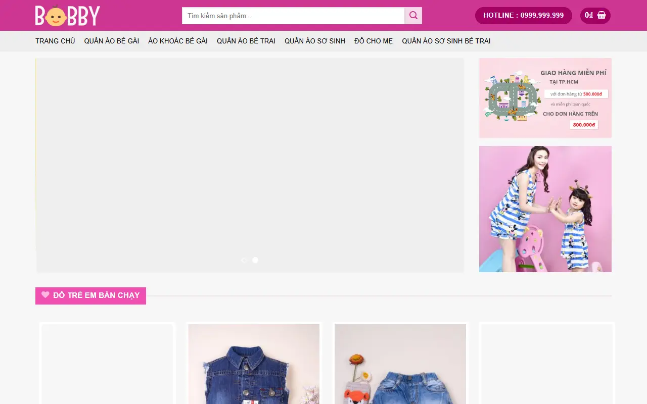 Mẫu website Thời trang #4