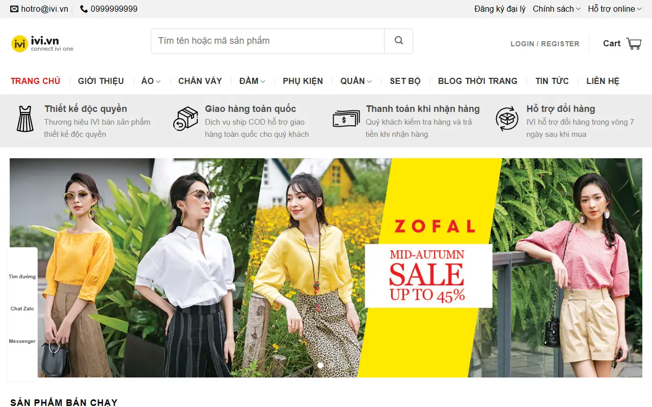 Mẫu website Thời trang #5