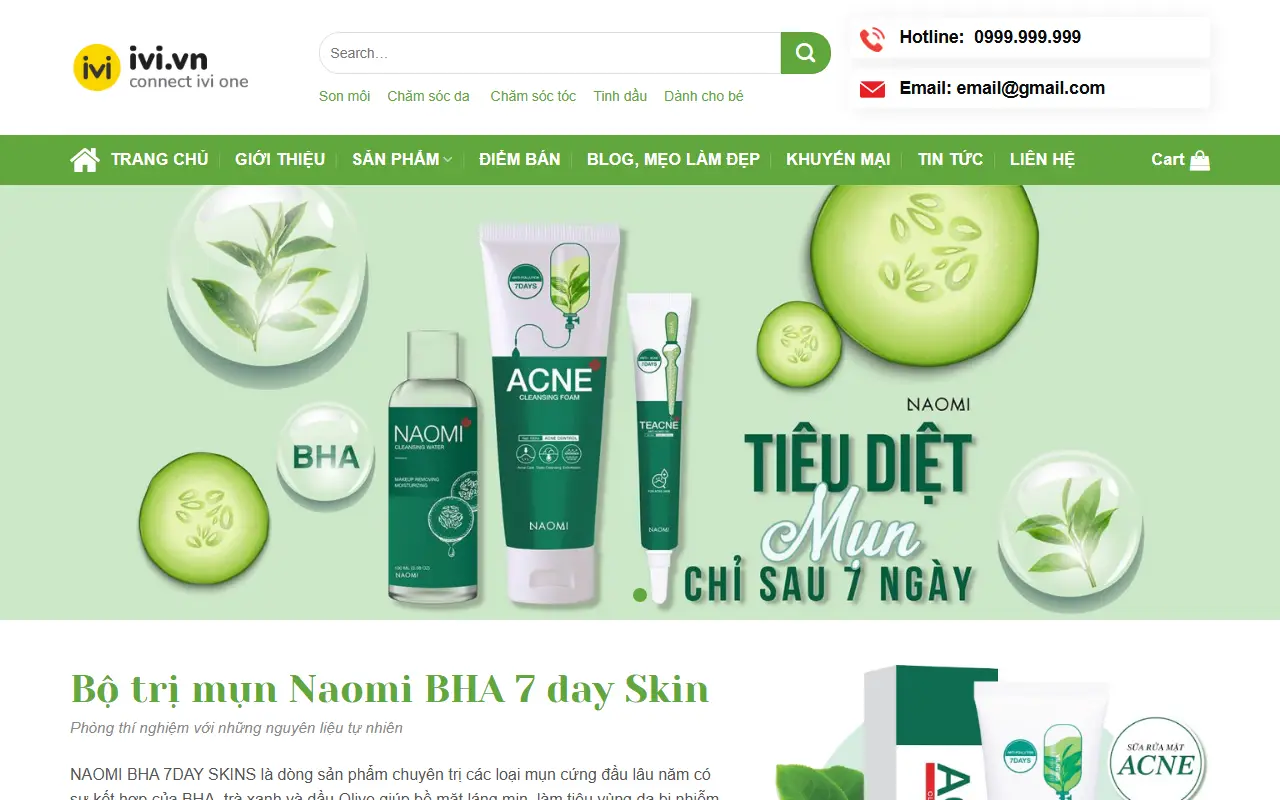 Mẫu website Thực phẩm #3