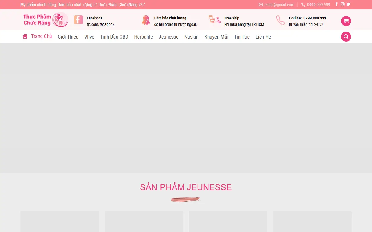Mẫu website Thực phẩm #4
