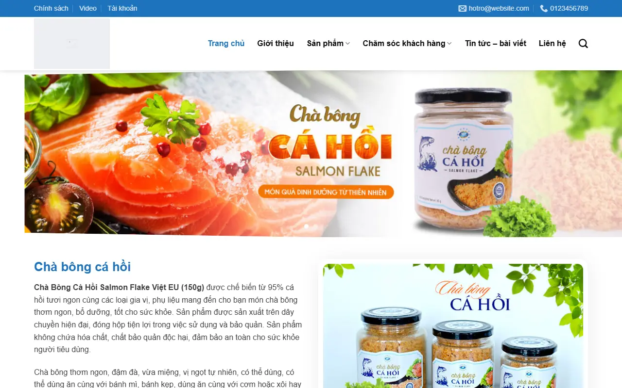 Mẫu website Thực phẩm #8