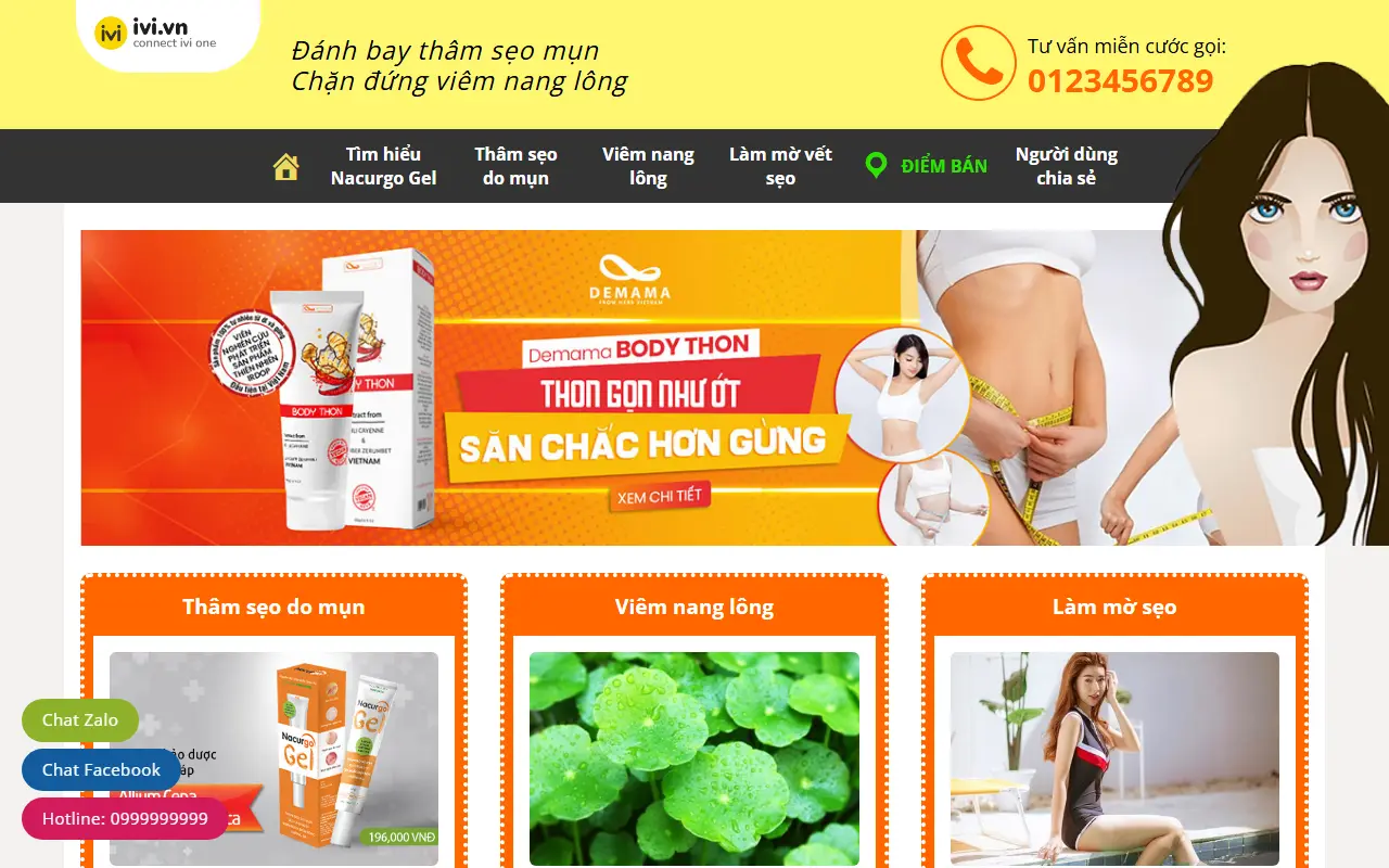 Mẫu website Thực phẩm #9