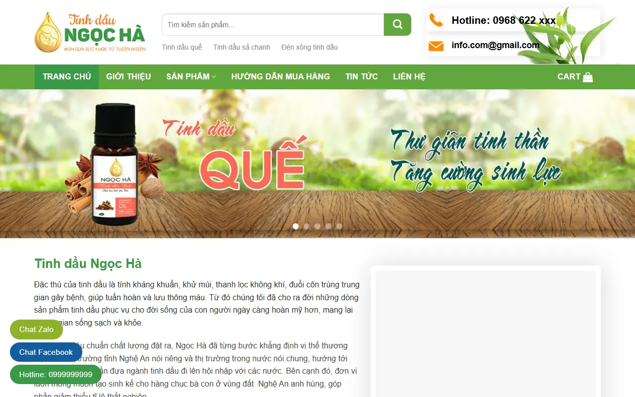Mẫu website Thực phẩm #11
