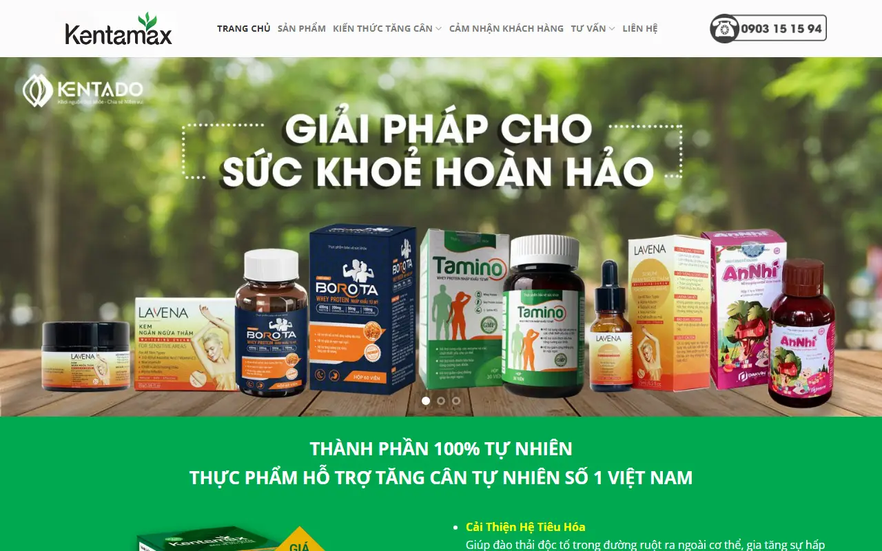 Mẫu website Thực phẩm #14