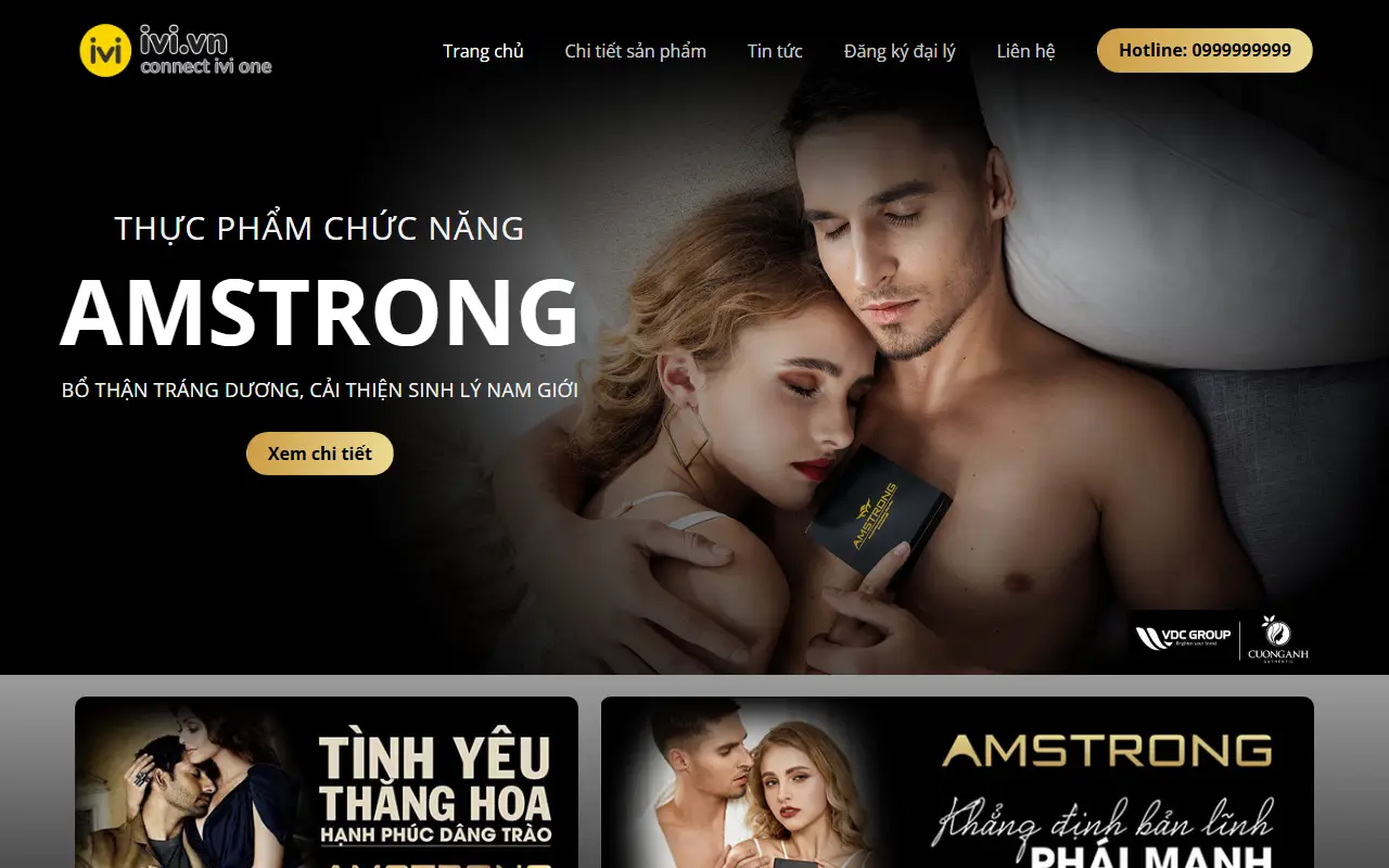 Mẫu website Thực phẩm chức năng #3