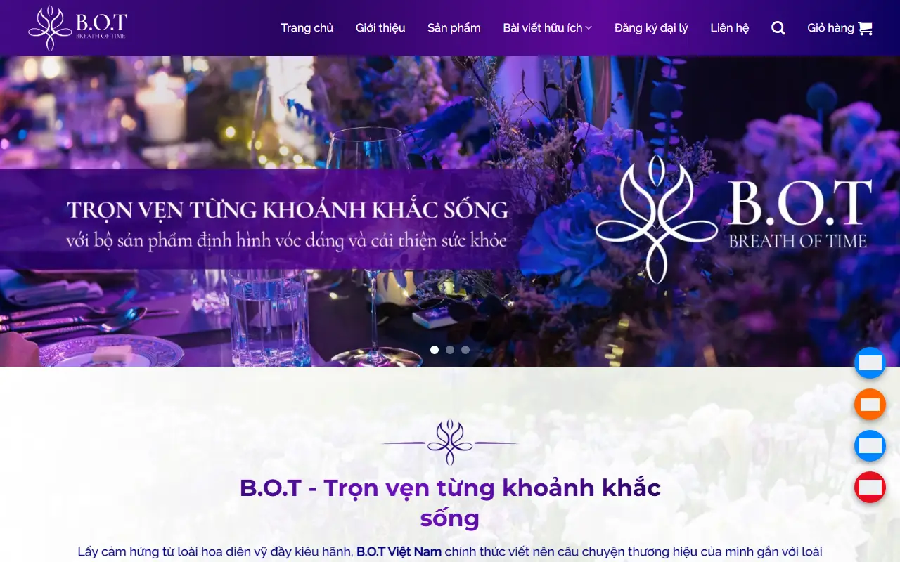 Mẫu website Mẫu web thực phẩm chức năng 6