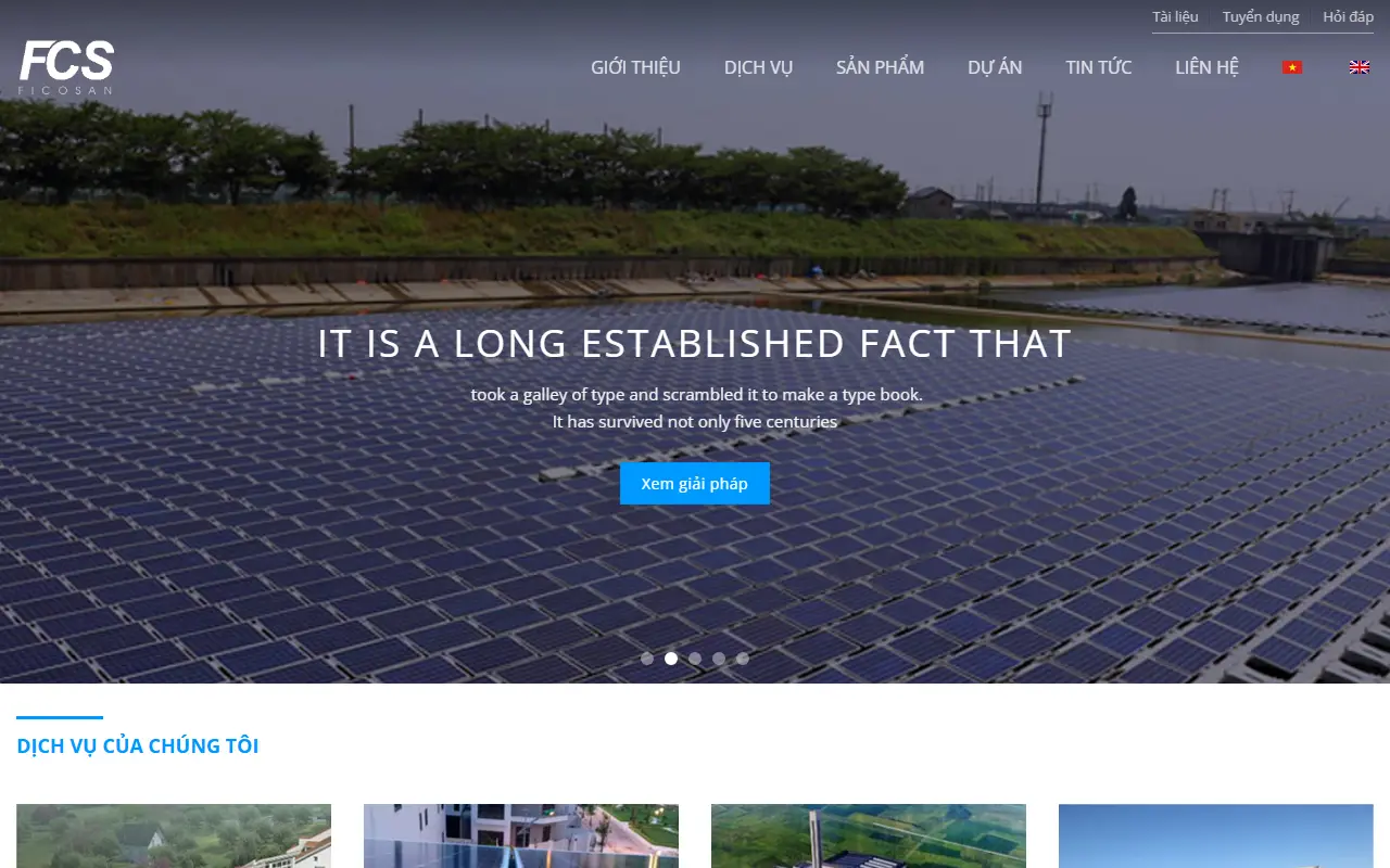 Mẫu website Tiết kiệm điện