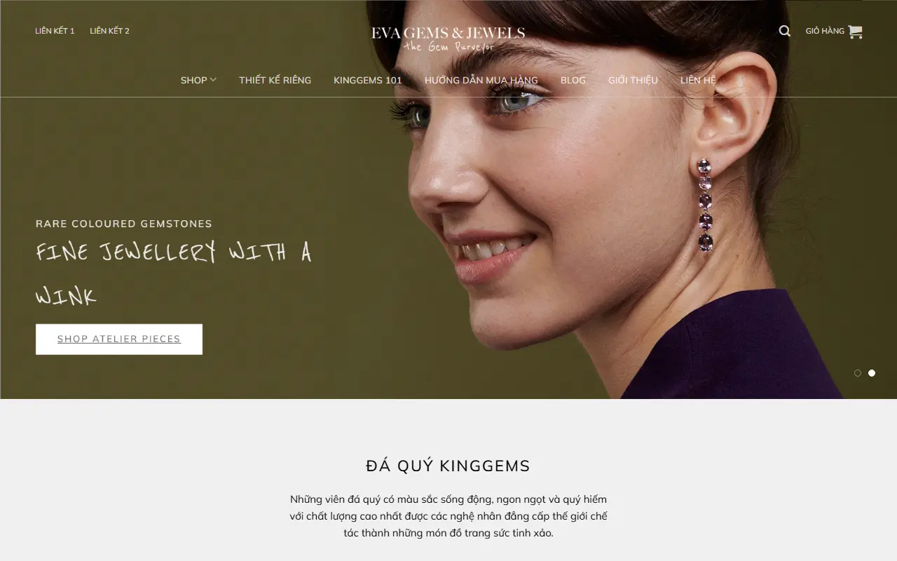 Mẫu website Mẫu website trang sức