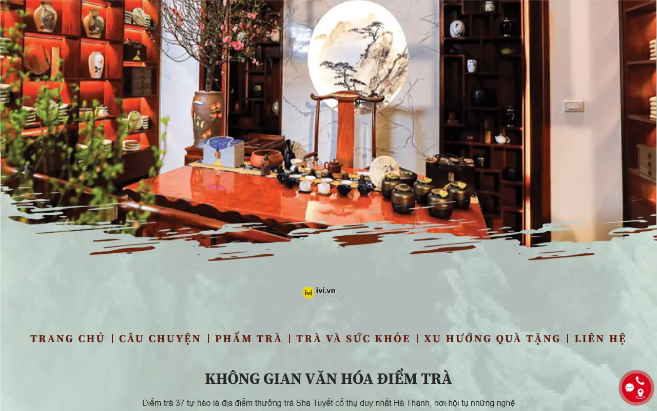 Mẫu website Mẫu website trà xanh