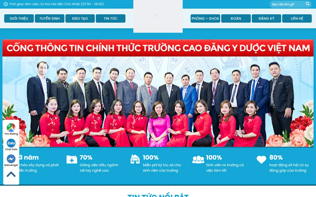 Mẫu website Mẫu web trường học