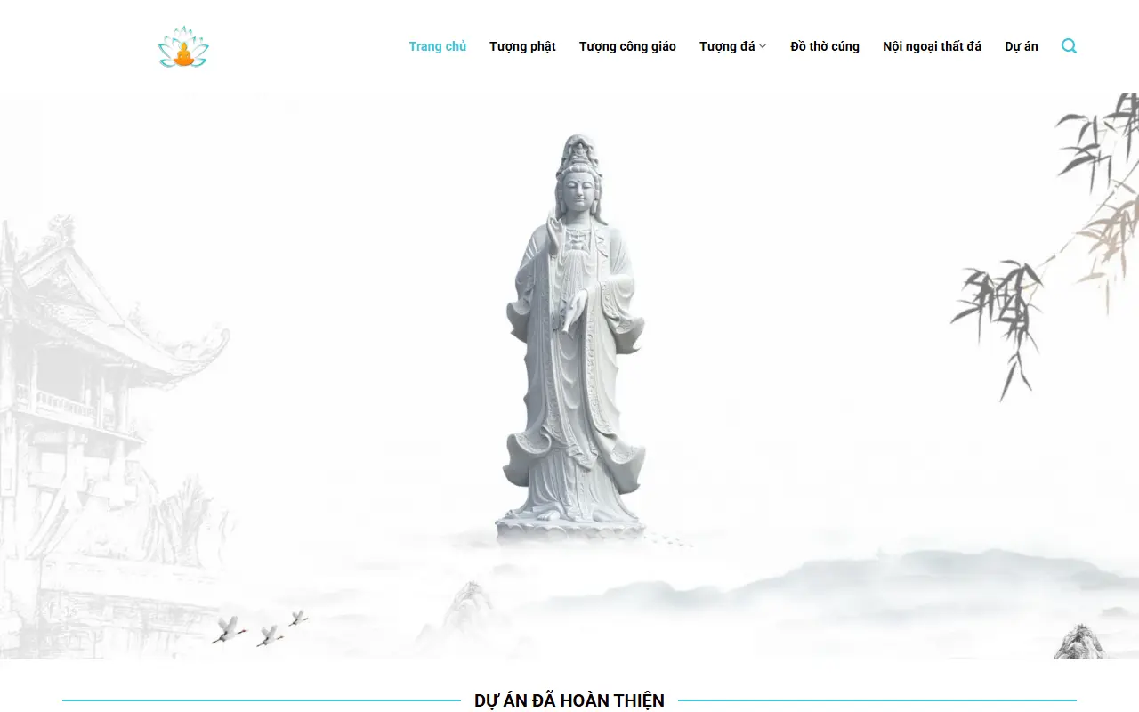Mẫu website Tượng Phật