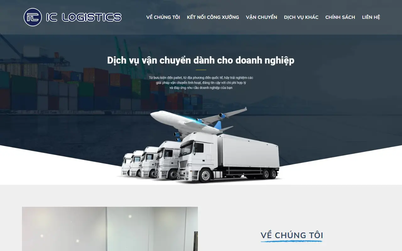Mẫu website IC-LOGISTICS