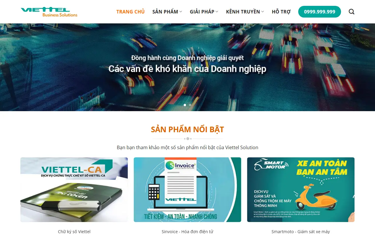 Mẫu website Viễn thông & Internet