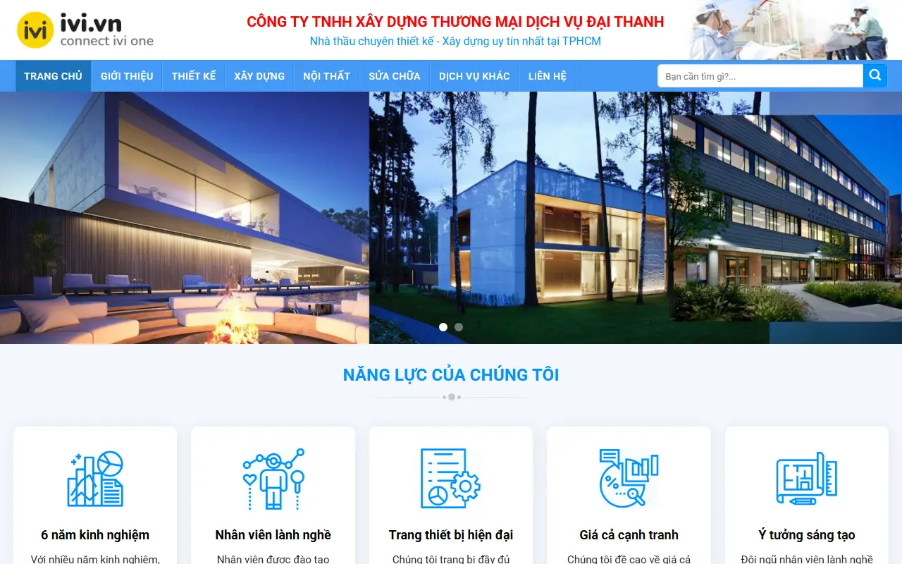 Mẫu website Xây dựng #2