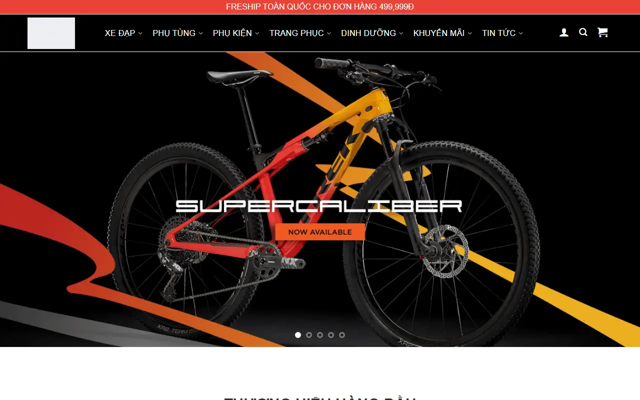 Mẫu website Xe đạp #2