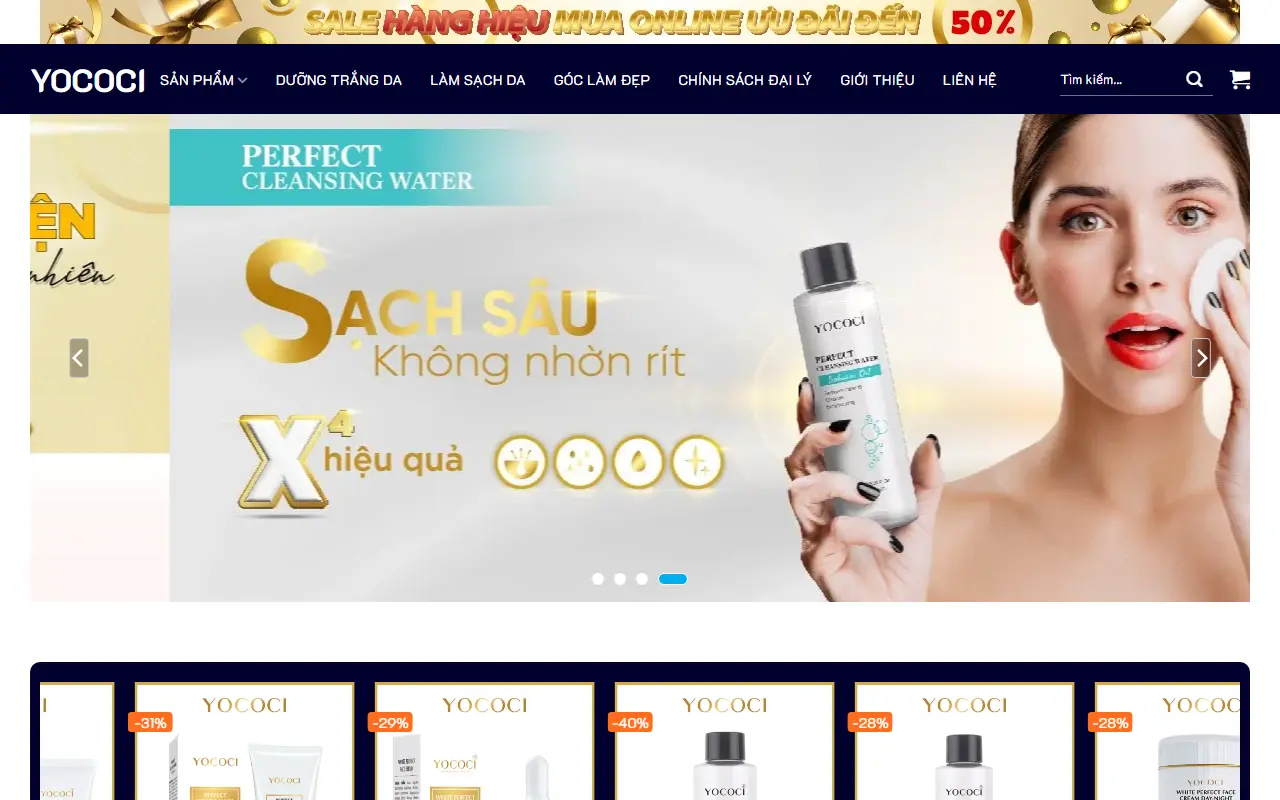 Mẫu website Trang Chủ - YOCOCI